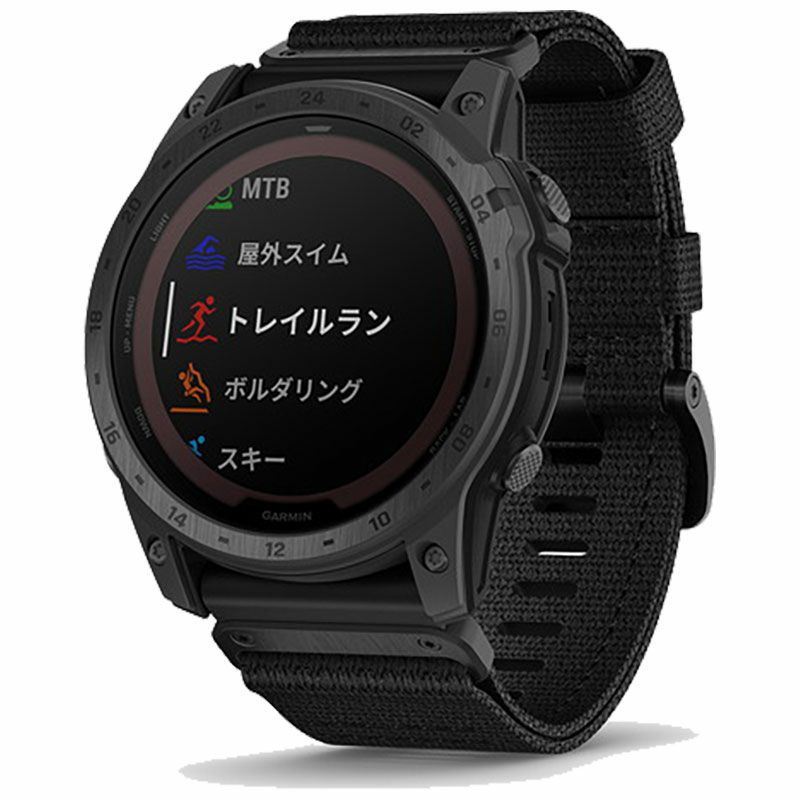 ガーミンtactix7ProSapphireDualPowerタクティクス7プロ010-02704-34GARMINミリタリーGPSソーラー充電航空サファイアチタンナイロン暗視ステルスモードSuicaゴルフ日本正規品バレンタイン