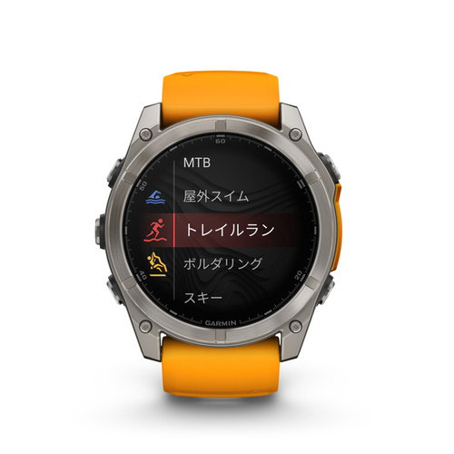 ガーミン fenix 8 Sapphire AMOLED 51mm Orange 010-02905-50 フェニックス8 サファイア スマートウォッチ GPS ライフログ ダイビング スピーカー マイク 筋トレ 登山 ゴルフ 正規品 Garmin バレンタイン Suica