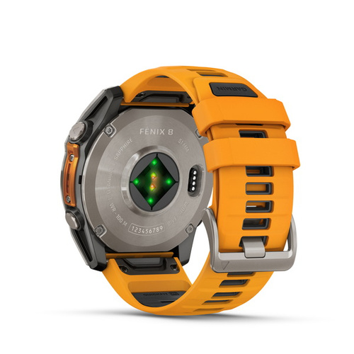 ガーミン fenix 8 Sapphire AMOLED 51mm Orange 010-02905-50 フェニックス8 サファイア スマートウォッチ GPS ライフログ ダイビング スピーカー マイク 筋トレ 登山 ゴルフ 正規品 Garmin バレンタイン Suica