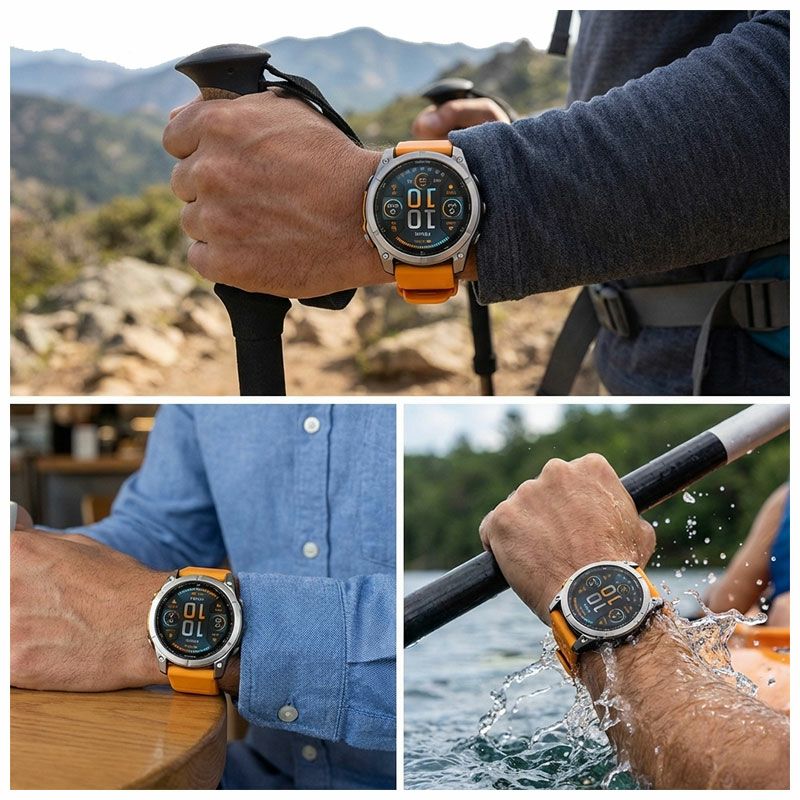 ガーミン fenix 8 Sapphire AMOLED 51mm Orange 010-02905-50 フェニックス8 サファイア スマートウォッチ GPS ライフログ ダイビング スピーカー マイク 筋トレ 登山 ゴルフ 正規品 Garmin バレンタイン Suica