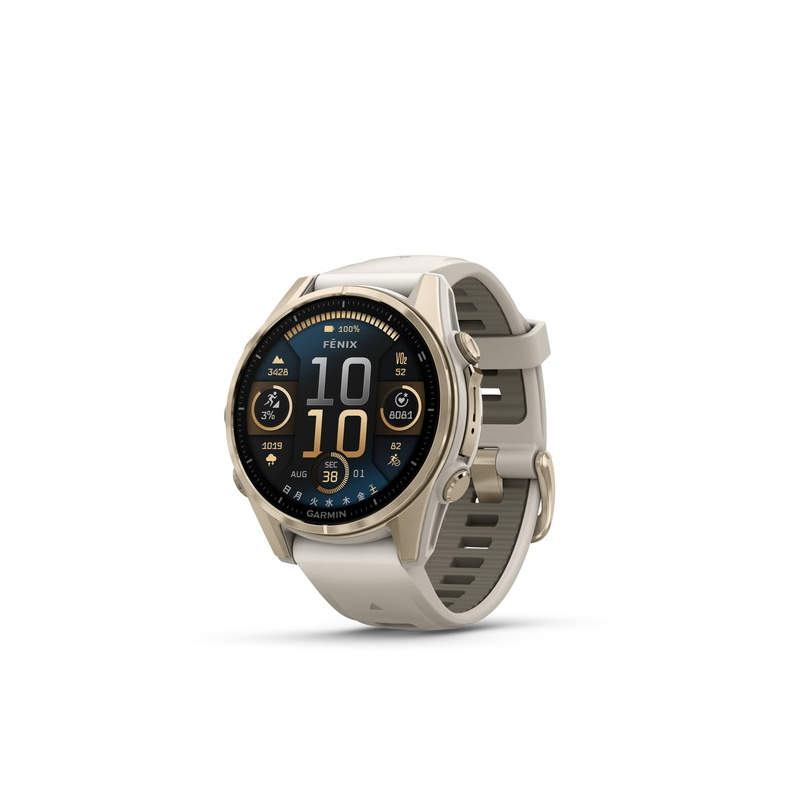 ガーミン fenix 8 Sapphire AMOLED 43mm Soft Gold 010-02903-16 フェニックス8 サファイア スマートウォッチ GPS 筋トレ ダイビング スピーカー LED ゴルフ 登山 Garmin バレンタイン Suica