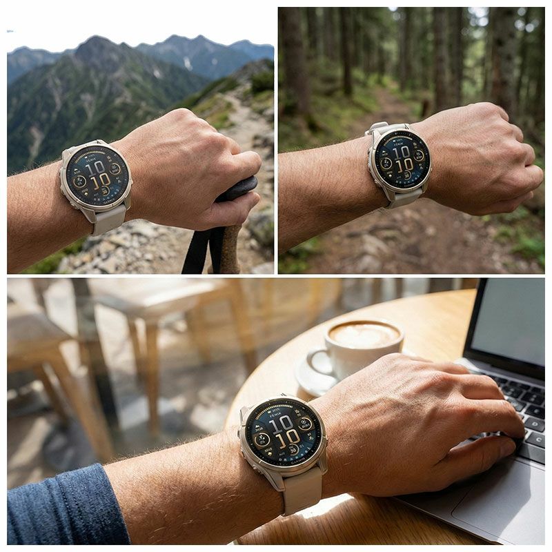 ガーミン fenix 8 Sapphire AMOLED 43mm Soft Gold 010-02903-16 フェニックス8 サファイア スマートウォッチ GPS 筋トレ ダイビング スピーカー LED ゴルフ 登山 Garmin バレンタイン Suica