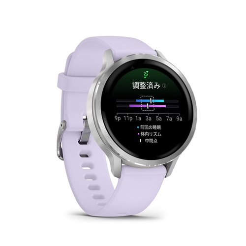 ガーミン GARMIN Venu 4 41mm Silver / Periwinkle 010-03013-31 ヴェニュー4 スマートウォッチ GPS 健康管理 睡眠 Suica 通話 音楽 LED ライフログ レディース メンズ プレゼント 腕時計 日本正規品