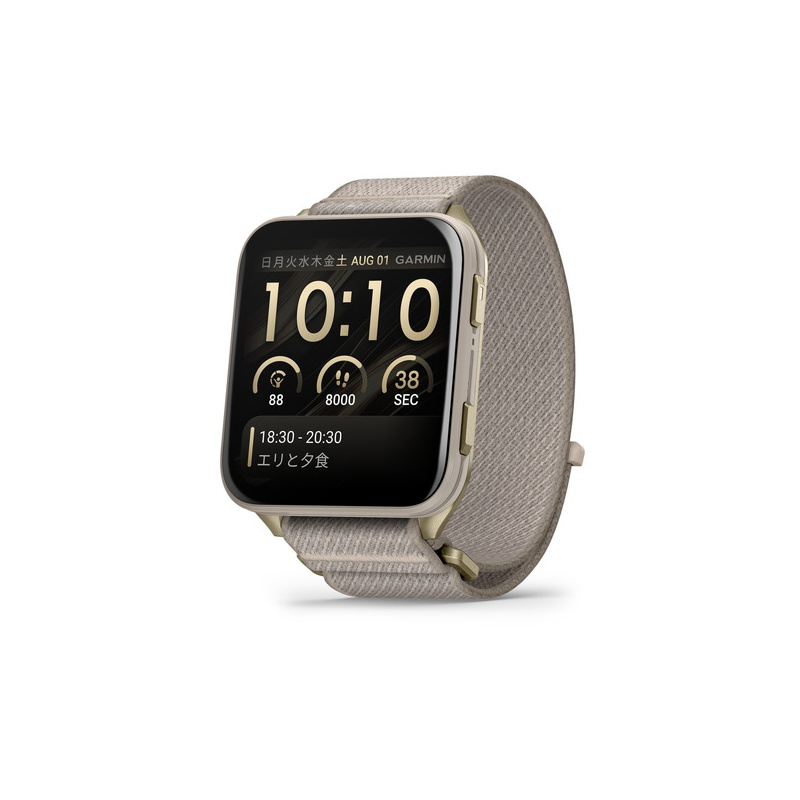 010-02980-32ガーミンGARMINVenuX1FrenchGrayヴェニューエックスワンフレンチグレースマートウォッチ大画面極薄設計チタンサファイア正規品正規販売店ゴルフSuica地図内蔵GPS健康管理ギフト